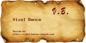 Vizel Bence névjegykártya